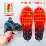 USB Heated Insoles with LED Remote Temperature Control