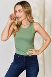 Essential Round-Neck Slim Tank-