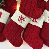 Knitted Christmas Letter Socks