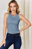 Essential Round-Neck Slim Tank-