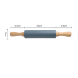Thick Non-Slip Rolling Pin and Large Non-Stick Mat
